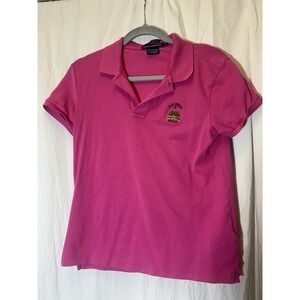 US Open Ralph Lauren Golf Women's Short Sleeve Polo Shirt Size M‎ Pink L35